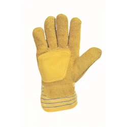 Gants Docker croûte de bovin renfort paume