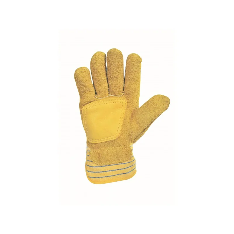 Gants Docker croûte de bovin renfort paume