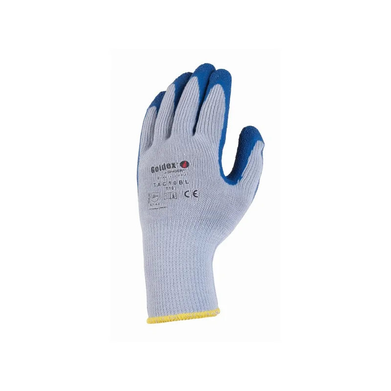 Gants latex bleu et gris