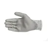 Gants anti-coupure niveau 5, support composite HPPE gris avec enduction PU grise