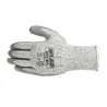 Gants anti-coupure niveau 5, support composite HPPE gris avec enduction PU grise